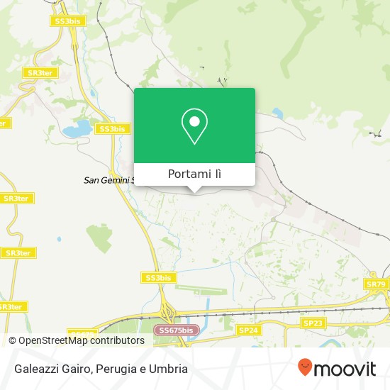 Mappa Galeazzi Gairo, Via Gabelletta, 192 05100 Terni