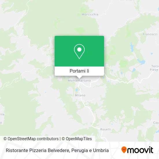 Mappa Ristorante Pizzeria Belvedere