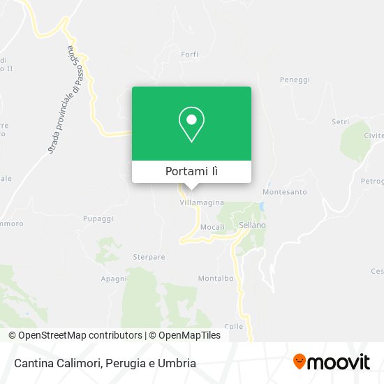 Mappa Cantina Calimori