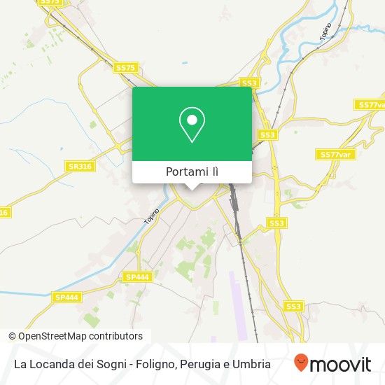 Mappa La Locanda dei Sogni - Foligno