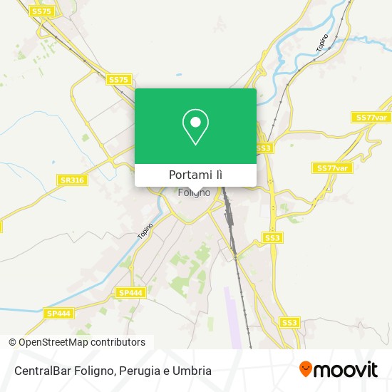 Mappa CentralBar Foligno