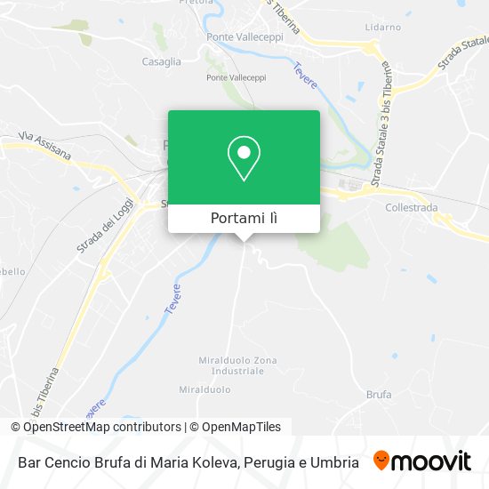 Mappa Bar Cencio Brufa di Maria Koleva