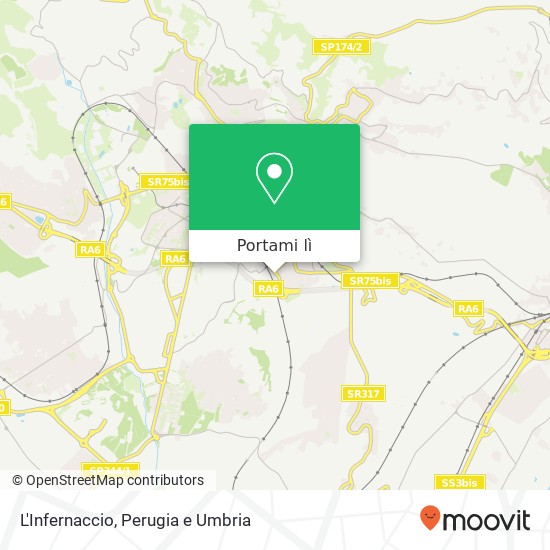Mappa L'Infernaccio, Strada Fosso Infernaccio Senza Numero 06126 Perugia
