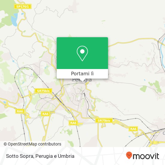 Mappa Sotto Sopra, Via Giuseppe Mazzini, 23 06121 Perugia
