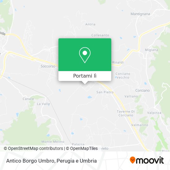 Mappa Antico Borgo Umbro