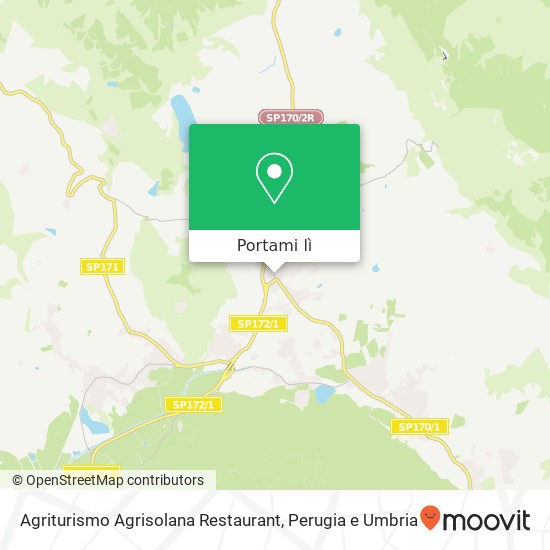 Mappa Agriturismo Agrisolana Restaurant, Strada Colle Umberto I-Ponte Nese, 1 06133 Perugia