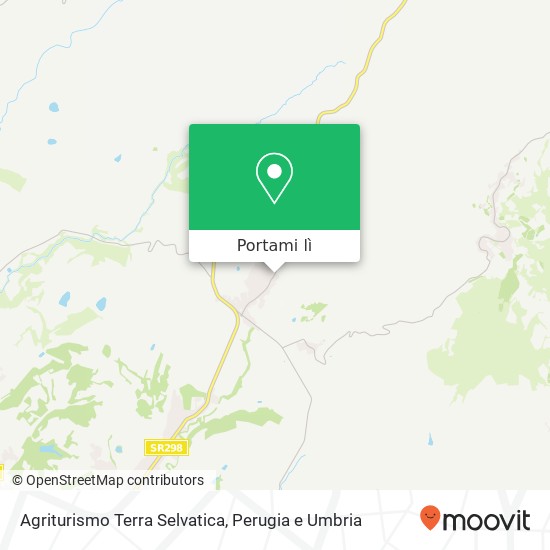 Mappa Agriturismo Terra Selvatica, Strada Statale Eugubina 06134 Perugia