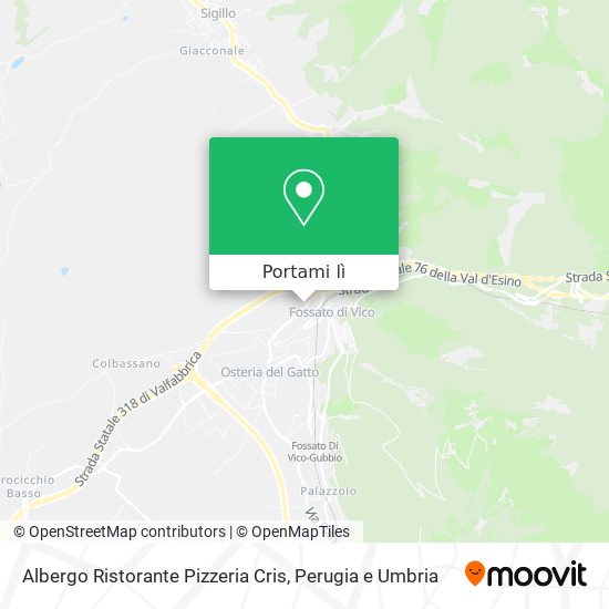 Mappa Albergo Ristorante Pizzeria Cris