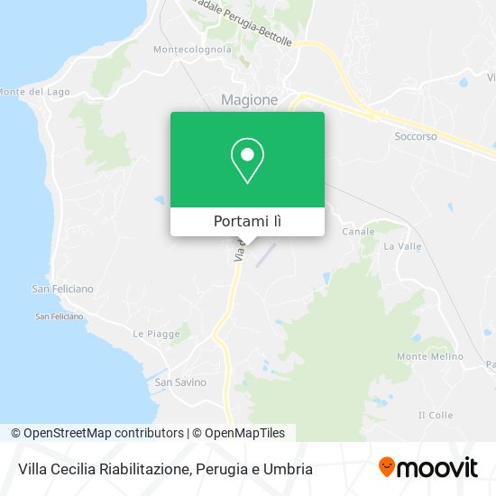 Mappa Villa Cecilia Riabilitazione