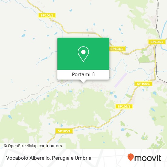 Mappa Vocabolo Alberello