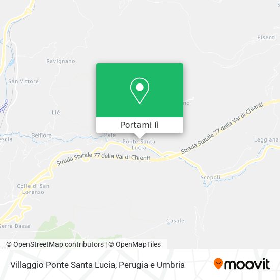 Mappa Villaggio Ponte Santa Lucia