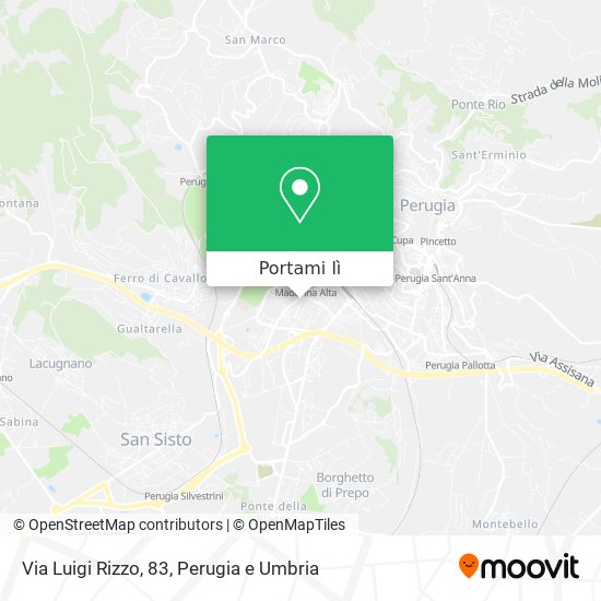 Mappa Via Luigi Rizzo, 83