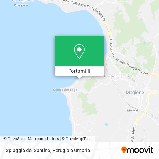 Mappa Spiaggia del Santino