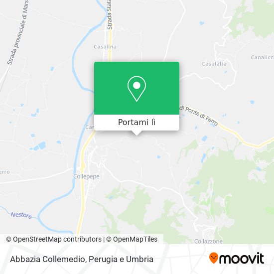 Mappa Abbazia Collemedio