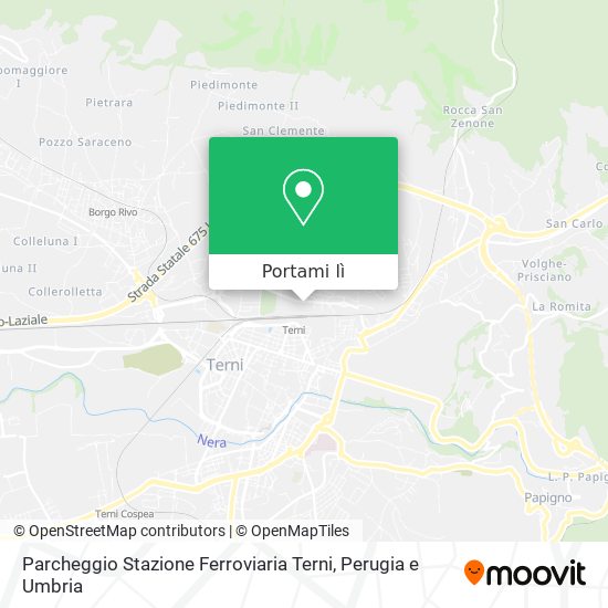 Mappa Parcheggio Stazione Ferroviaria Terni