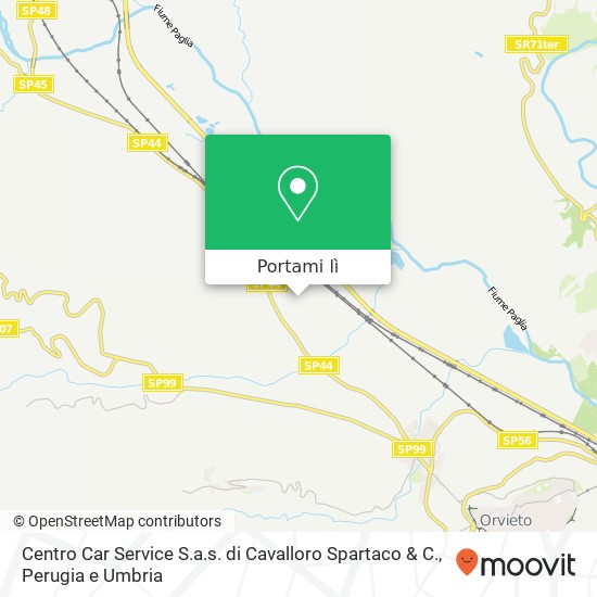 Mappa Centro Car Service S.a.s. di Cavalloro Spartaco & C.