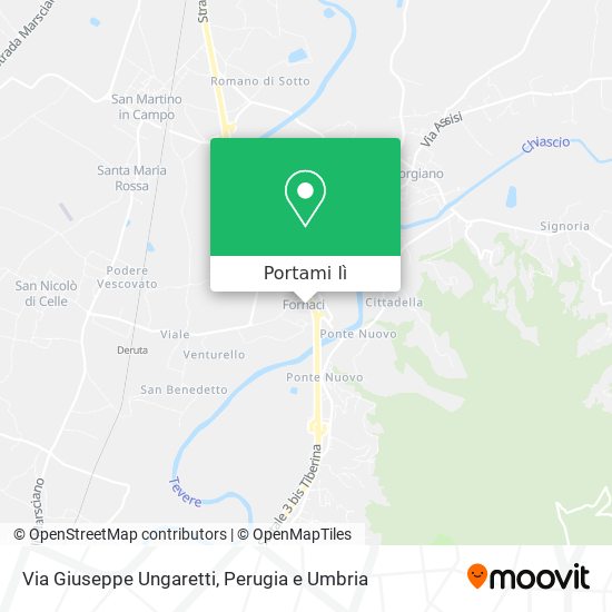 Mappa Via Giuseppe Ungaretti