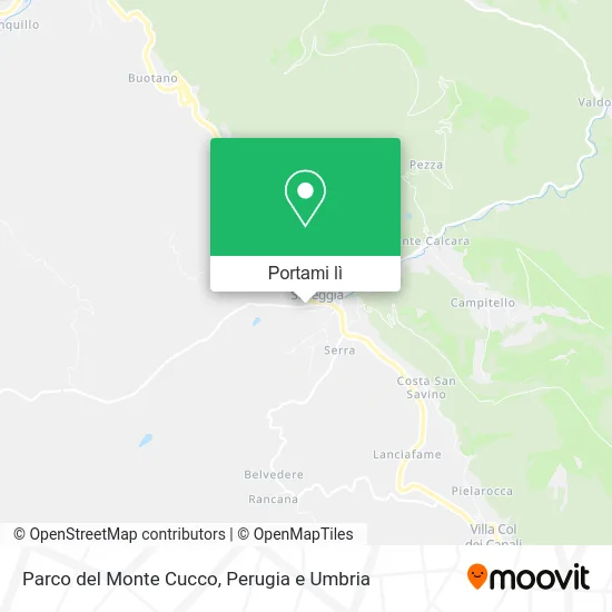Mappa Parco del Monte Cucco