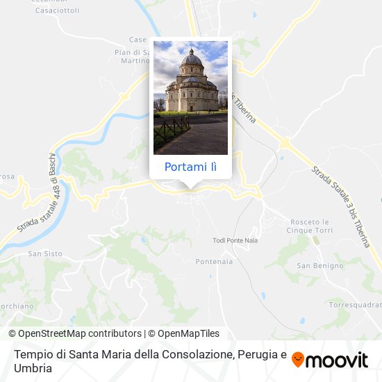 Mappa Tempio di Santa Maria della Consolazione