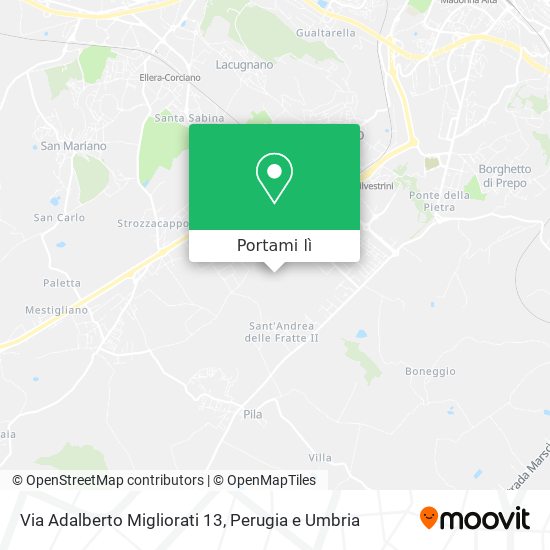 Mappa Via Adalberto Migliorati 13