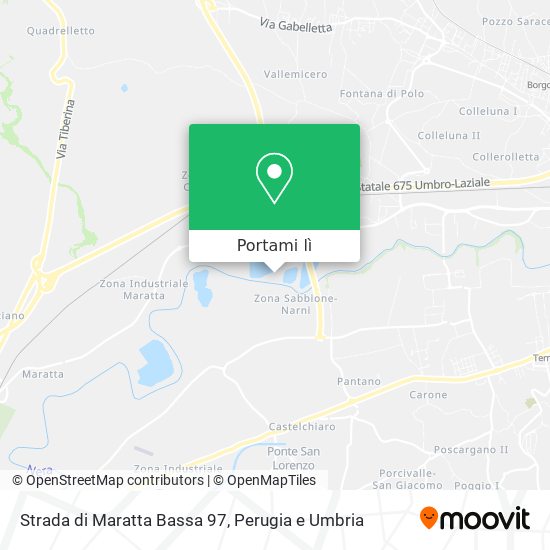 Mappa Strada di Maratta Bassa 97