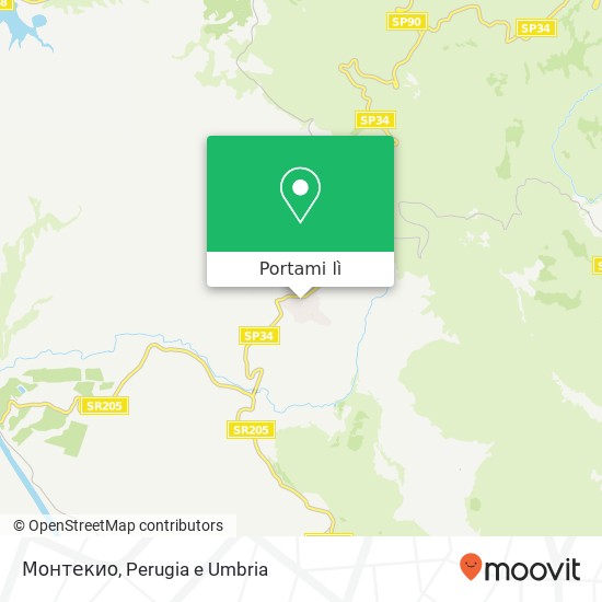 Mappa Монтекио