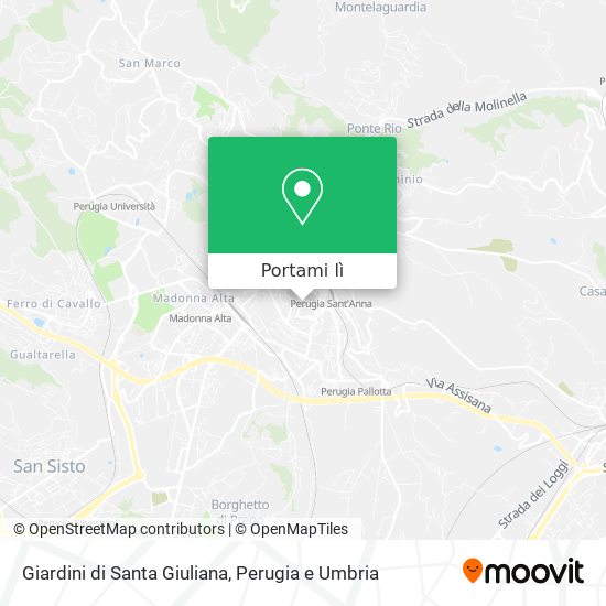 Mappa Giardini di Santa Giuliana