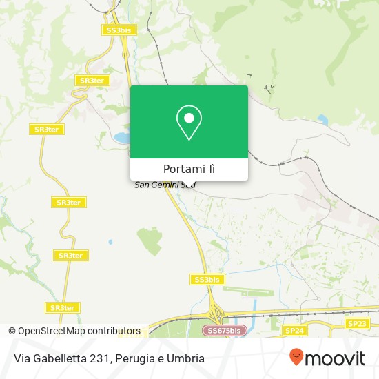 Mappa Via Gabelletta 231