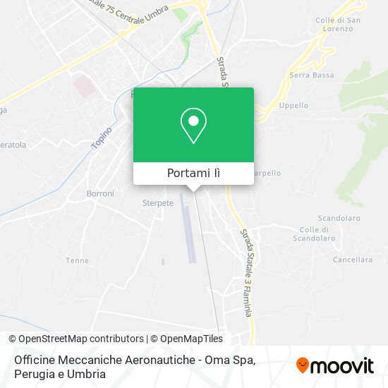 Mappa Officine Meccaniche Aeronautiche - Oma Spa