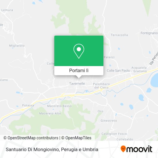 Mappa Santuario Di Mongiovino