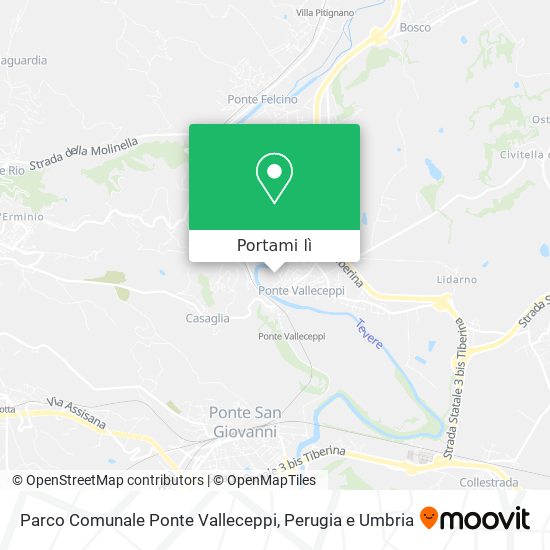 Mappa Parco Comunale Ponte Valleceppi