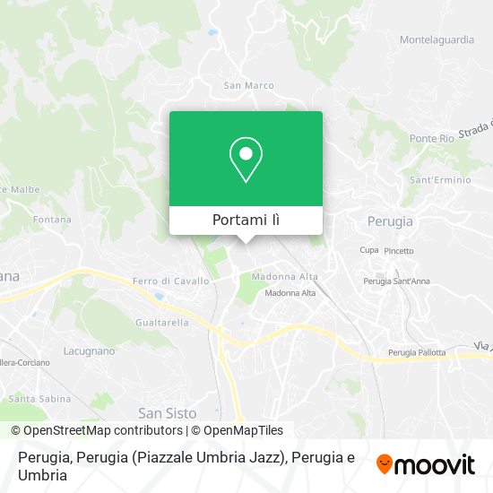 Mappa Perugia, Perugia (Piazzale Umbria Jazz)