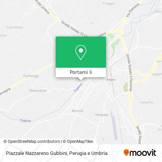 Mappa Piazzale Nazzareno Gubbini