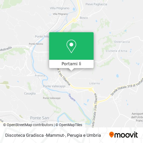 Mappa Discoteca Gradisca -Mammut-