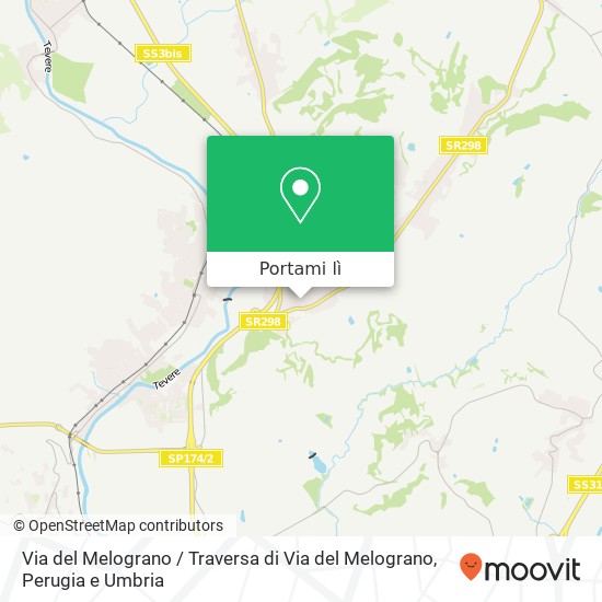 Mappa Via del Melograno / Traversa di Via del Melograno