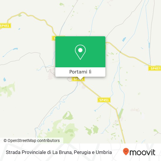 Mappa Strada Provinciale di La Bruna