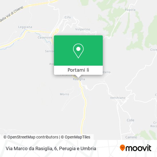 Mappa Via Marco da Rasiglia, 6