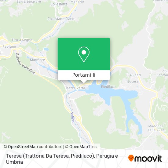 Mappa Teresa (Trattoria Da Teresa, Piediluco)