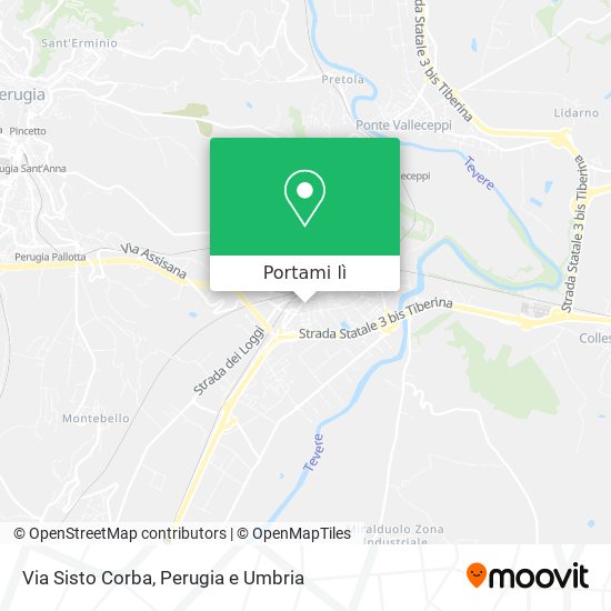 Mappa Via Sisto Corba