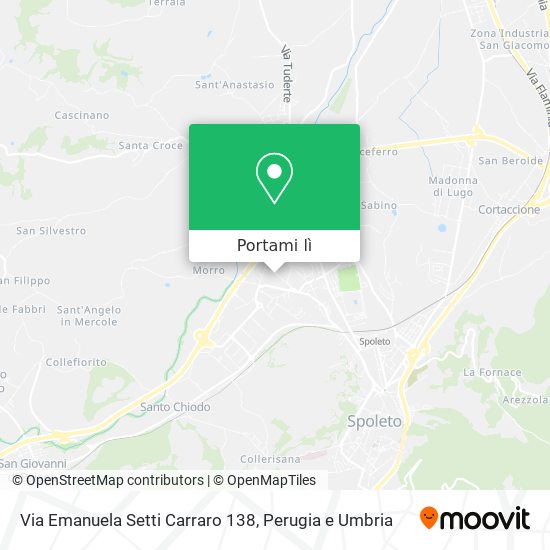 Mappa Via Emanuela Setti Carraro 138