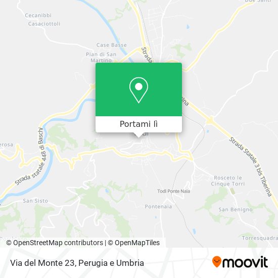 Mappa Via del Monte 23