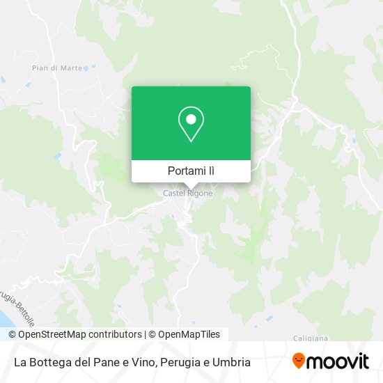 Mappa La Bottega del Pane e Vino
