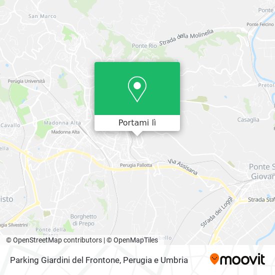 Mappa Parking Giardini del Frontone