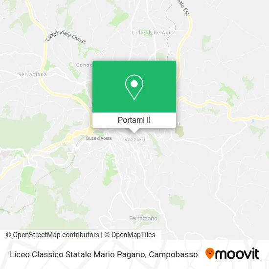 Mappa Liceo Classico Statale Mario Pagano