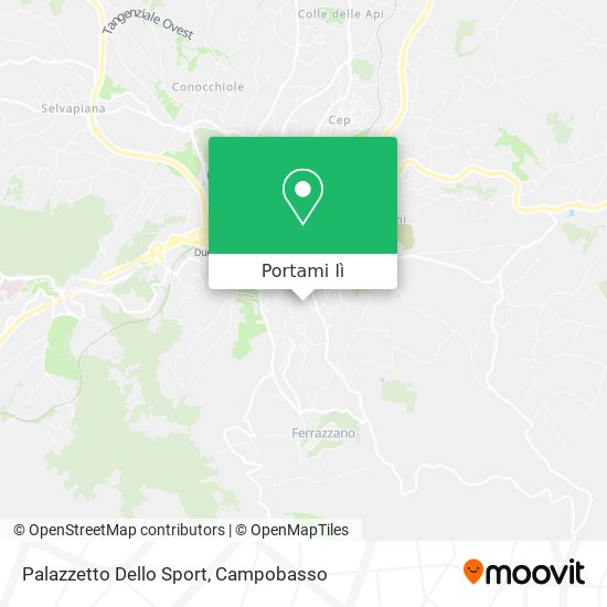 Mappa Palazzetto Dello Sport