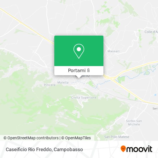 Mappa Caseificio Rio Freddo