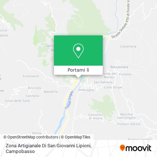 Mappa Zona Artigianale Di San Giovanni Lipioni
