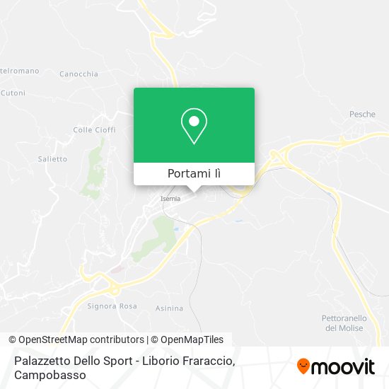 Mappa Palazzetto Dello Sport - Liborio Fraraccio