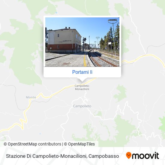 Mappa Stazione Di Campolieto-Monacilioni