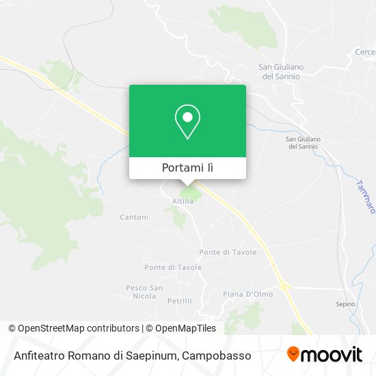 Mappa Anfiteatro Romano di Saepinum